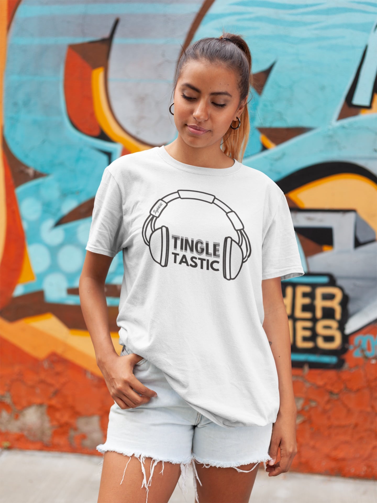 Tingletastic Signature T-shirt Unisex (Black Print) - Tingletastic ASMR T- Shirt Store & Merch